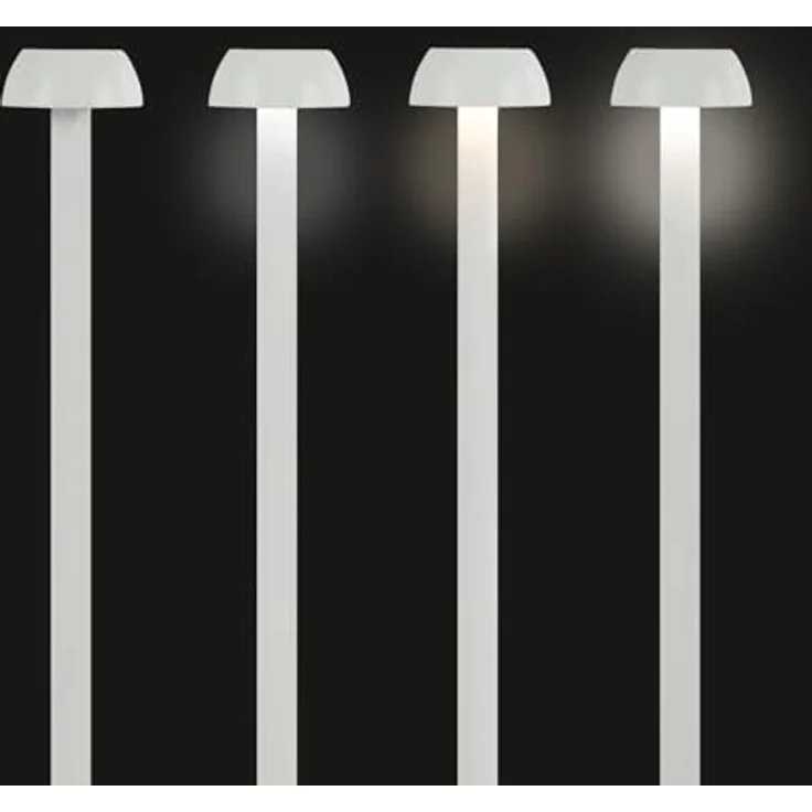 Idena LED Akku-Tischleuchte, mobile Schreibtischlampe in weiß – Bild 4