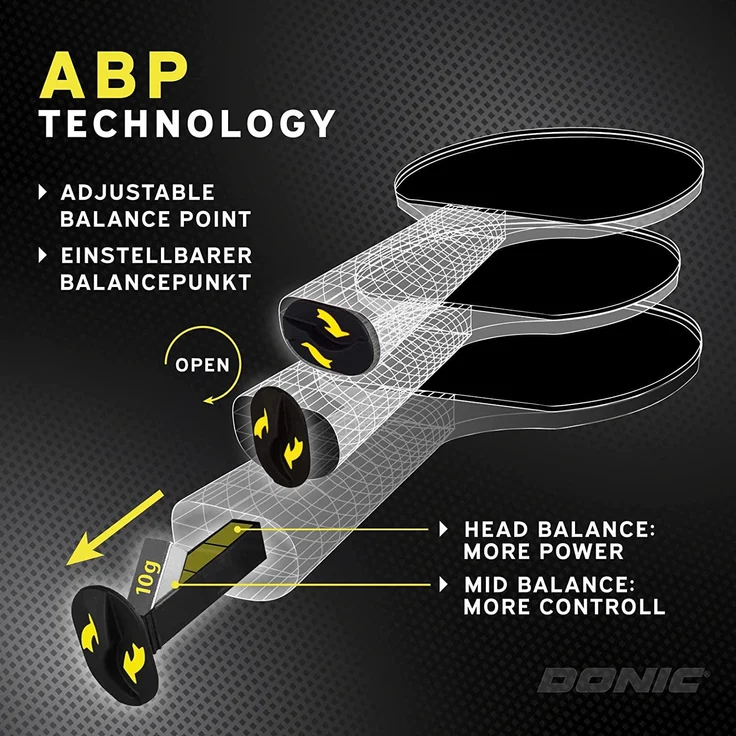 Tischtennisschläger Waldner 3000 Carbon mit ABP-Griff – Bild 3
