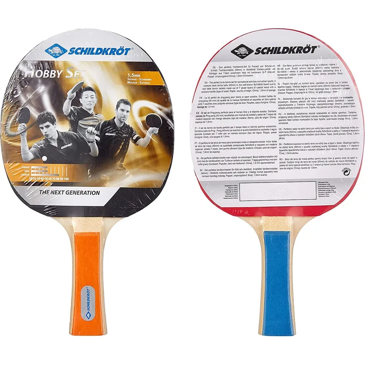Donic-Schildkröt Tischtennis-Set Hobby, für 2 Spieler (2 Schläger, 3 Bälle, in Tragetasche, gute Freizeitqualität), 788602 – Bild 2
