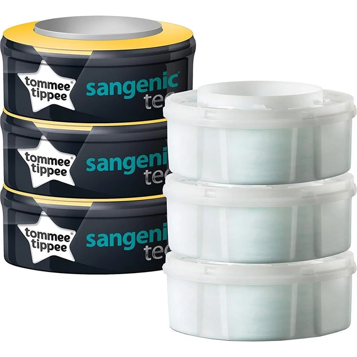 tommee tipee Nachfüllkassetten Sangenic tec (3er-Pack) - Kassetten für geruchsfreies Windelentsorgungs-System - passend für viele Windeltwister – Bild 2