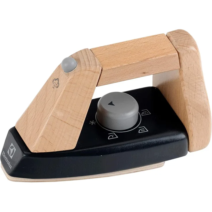 Theo Klein 7403 Elektrolux Bügeleisen, Holz I Maße: 15,5 cm x 7,3 cm x 9,5 cm I Spielzeug für Kinder ab 3 Jahren