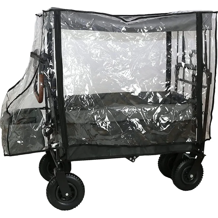 Regenschutz für Bollerwagen mit Dach passend für Pinolino Fuxtec Kesser Sekey