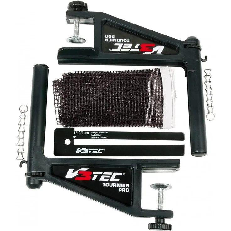 V3TEC Turnier Pro Tischtennis Garnitur schwarz