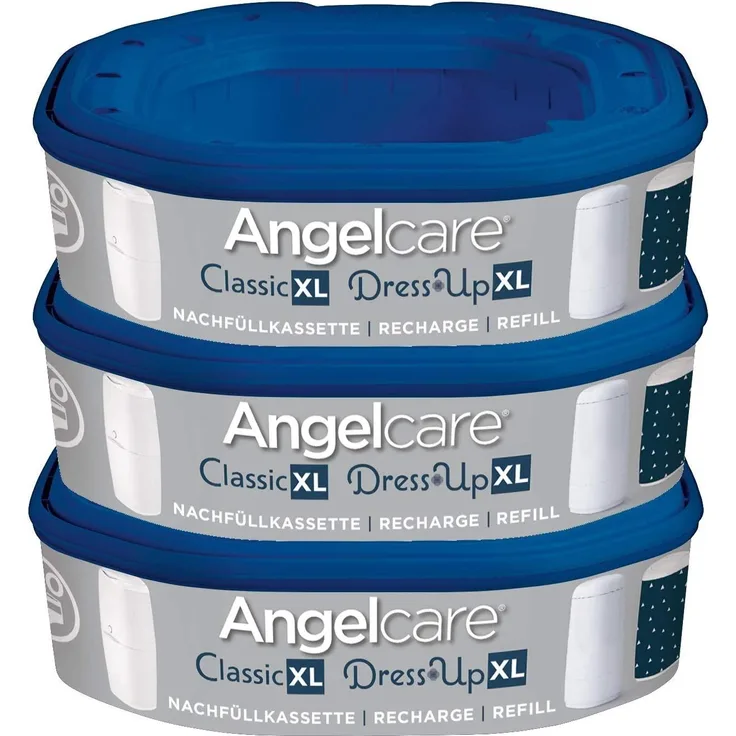 Angelcare Nachfüllkassetten für Windeleimer Dress-Up und Classic XL 3 Stück