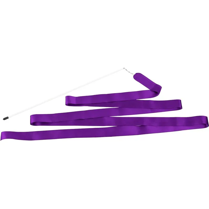 Gymnastikband Tanzband Turnband Rhythmikband Wirbelband Schwungband mit Stab 4 m, Violett