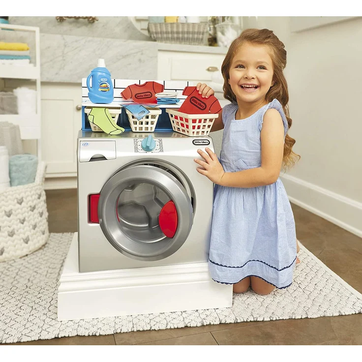 little tikes 651410 First Wascher Dryer Interaktiv & Realistisch mit Geräuschen Schein Spielgerät für Kinder – Bild 8