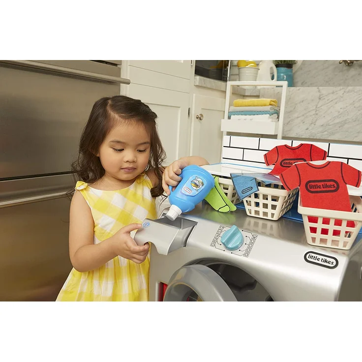 little tikes 651410 First Wascher Dryer Interaktiv & Realistisch mit Geräuschen Schein Spielgerät für Kinder – Bild 5