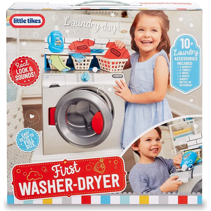little tikes 651410 First Wascher Dryer Interaktiv & Realistisch mit Geräuschen Schein Spielgerät für Kinder – Bild 11