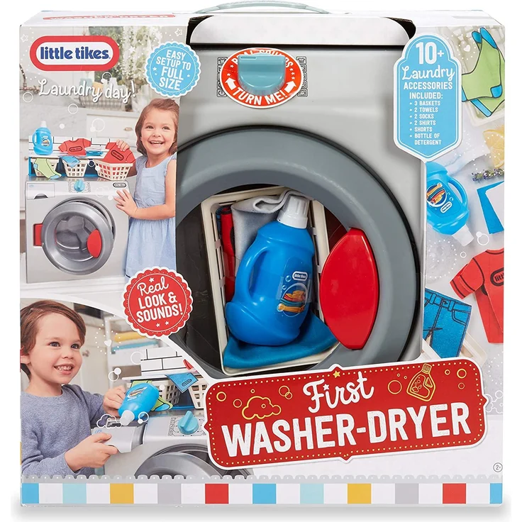little tikes 651410 First Wascher Dryer Interaktiv & Realistisch mit Geräuschen Schein Spielgerät für Kinder – Bild 10