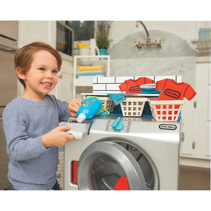 little tikes 651410 First Wascher Dryer Interaktiv & Realistisch mit Geräuschen Schein Spielgerät für Kinder – Bild 3