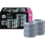 TOMMEE TIPPEE Nachfüllkassette Twis &Click + Sangenic Tec Windeleimer 6er Set