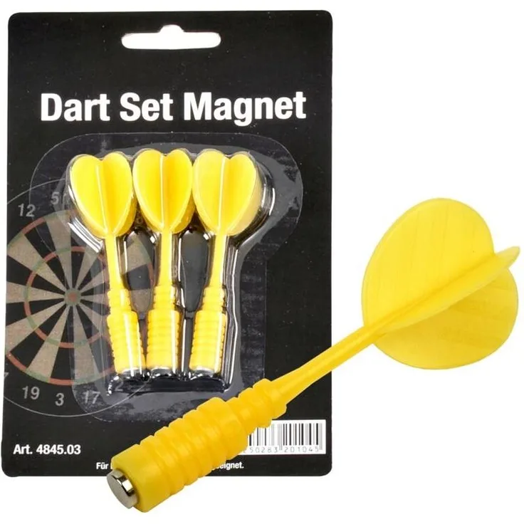 Karella® Magnet Dartpfeile, 3er-Set, Gelb