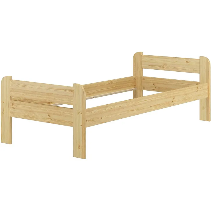 Erst-Holz Einzelbett Kieferbett natur 90x200