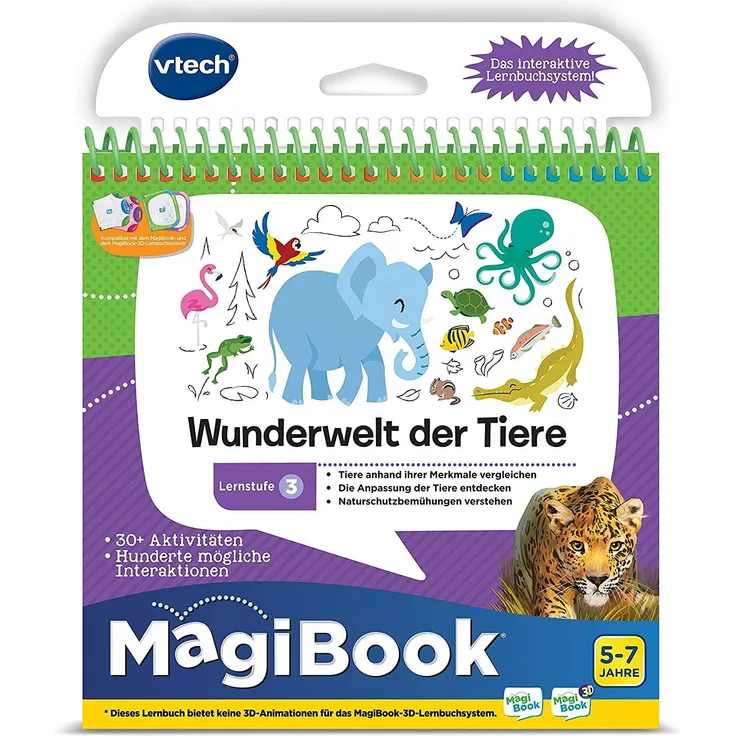 Vtech 80-481004 - Magibook - Lernstufe 3 - Wunderwelt Der Tiere