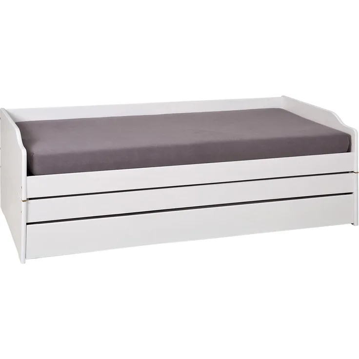 Interlink 'LOTAR' Bett weiß 90 x 190 cm