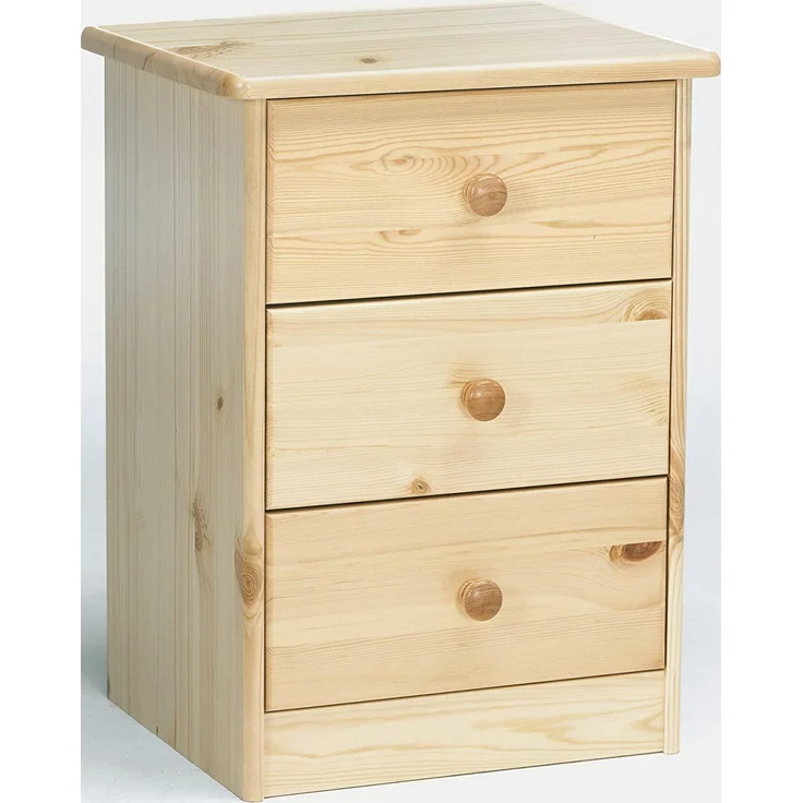 Erst-Holz 90.20-K03 Elke Nachttisch Kiefer massiv 3 Schubläden – Bild 3