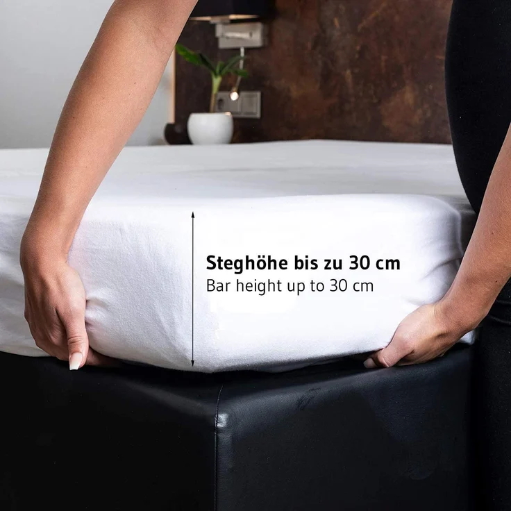 Matratzenschoner 140 200 cm | Wasserdichte und atmungsaktive Matratzenauflage 140 x200 | Anti-Milben Matratzenschutz | Wasserundurchlässiger Schoner | Hygienischer Matratzen-Topper 140x200 Rundumgummi – Bild 3