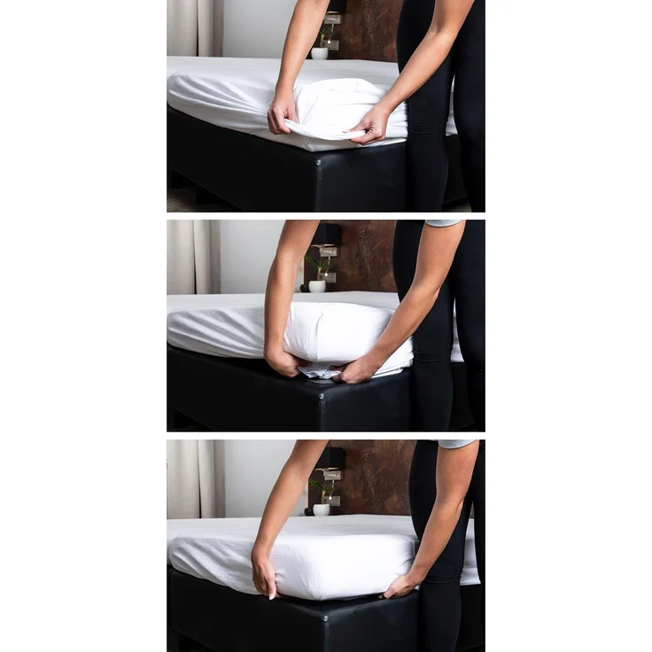 Matratzenschoner 140 200 cm | Wasserdichte und atmungsaktive Matratzenauflage 140 x200 | Anti-Milben Matratzenschutz | Wasserundurchlässiger Schoner | Hygienischer Matratzen-Topper 140x200 Rundumgummi – Bild 12