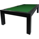 Billardtisch & Esstisch Olivia black 8 ft. inkl. Tischplatte Yellow Green