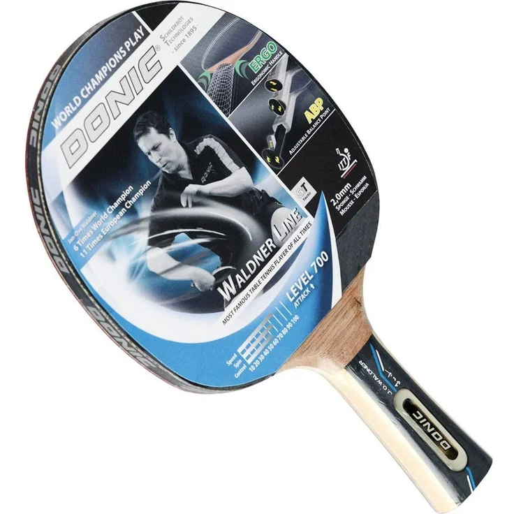 Donic-Schildkröt Tischtennisschläger Waldner 700, ABP-Griff, 2,0 mm Schwamm, Donic 3-Stern ITTF Belag, 754872 – Bild 1