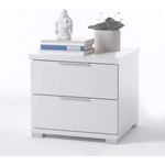Pol-Power NAKO Weiß Nachtkommode 2 Schubkasten