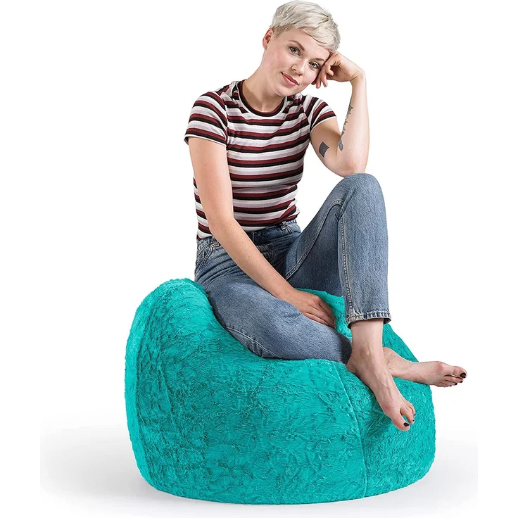 SITTING POINT only by MAGMA Sitzsack Fluffy XL ca. 220 Liter türkis – Bild 6