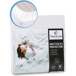 Matratzenschoner 150x200cm wasserdicht | Atmungsaktive Matratzen-Auflage | Anti-Milben Bezug unter Spann-Bettlaken | Wasserundurchlässiger Matratzenschutz | Hygienischer Matratzen-Topper 150 x 200