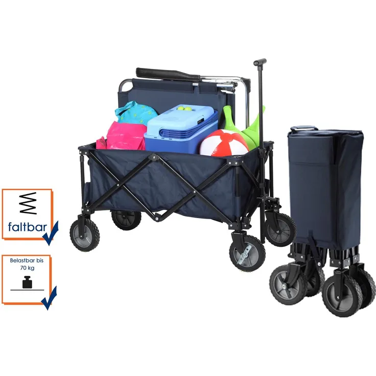 Bollerwagen faltbar/klappbar, Handwagen Transportkarre Kinder Transportwagen