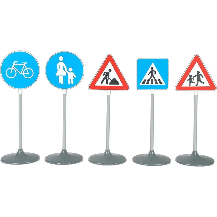 Theo Klein 2993 - Verkehrsschilder-Set B, 5-teilig, Spielzeug