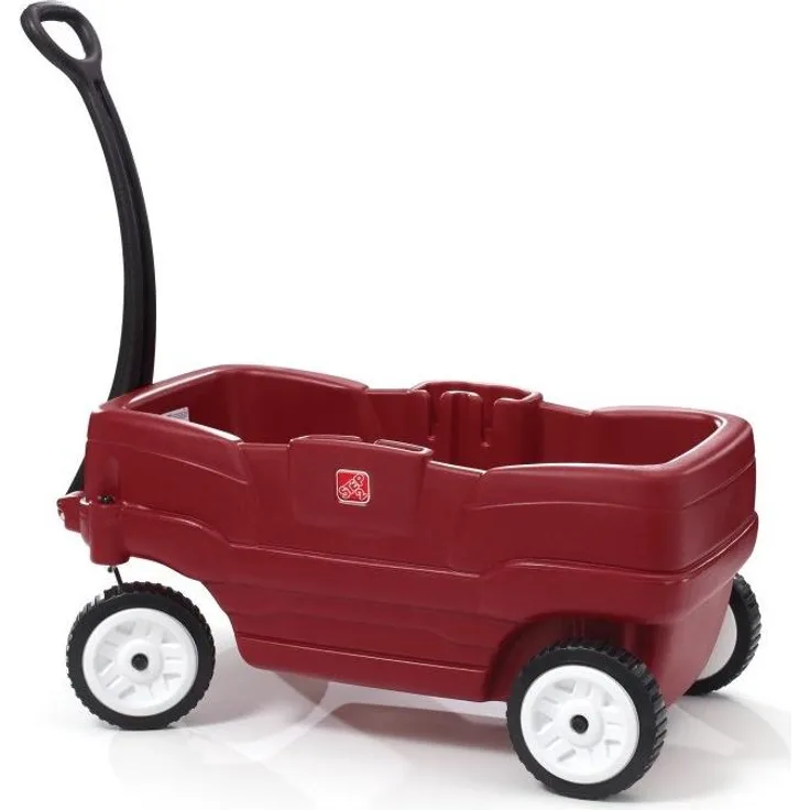 Bollerwagen mit Sitzbank und Gurt, Kunststoff