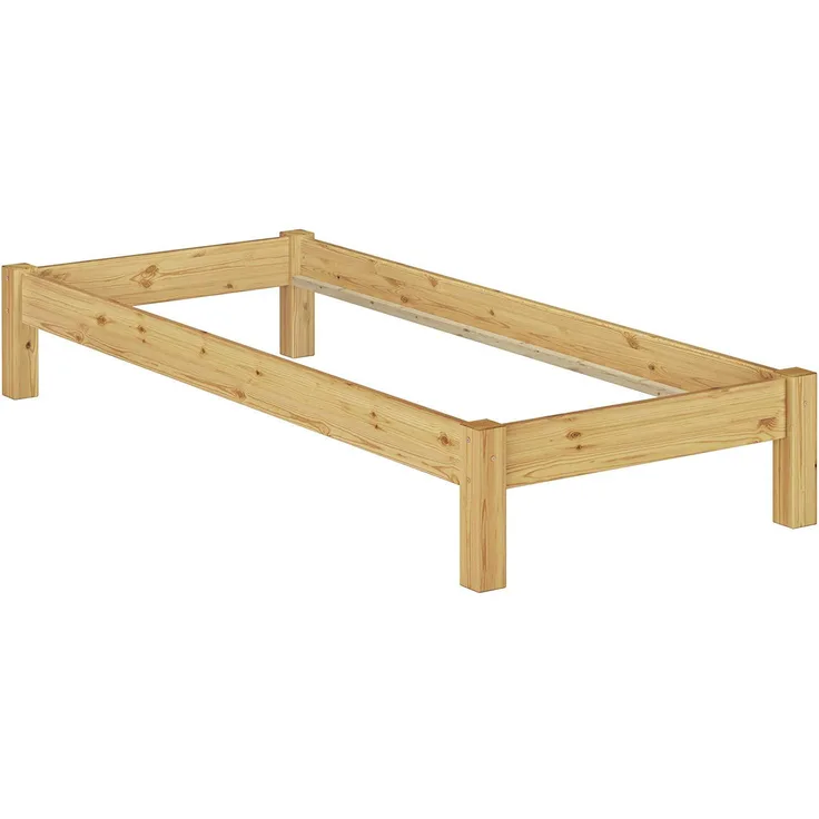 Erst-Holz Einzelbett Kiefer natur 80x200