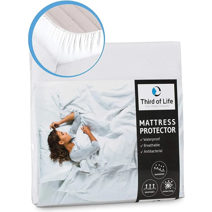 Matratzenschoner 80 x 200 cm wasserdicht | Atmungsaktive Matratzenauflage | Anti-Milben Matratzenbezug | Wasserdichte Auflage | Wasserundurchlässige Matratzenschutz-Hülle | Hygienischer Topper 80x 200