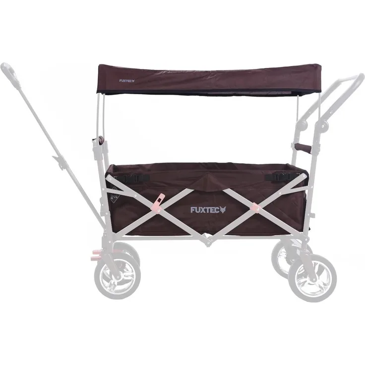 Stoff Bezug Bollerwagen komplett in Braun CT-700