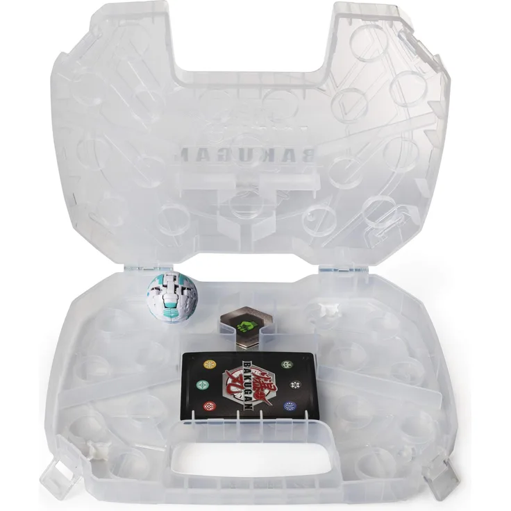 Bakugan 6045138 / #20115350 - Storage Case, Aufbewahrungskoffer mit extra Bakugan Basic Ball, Gorthion (weiß)