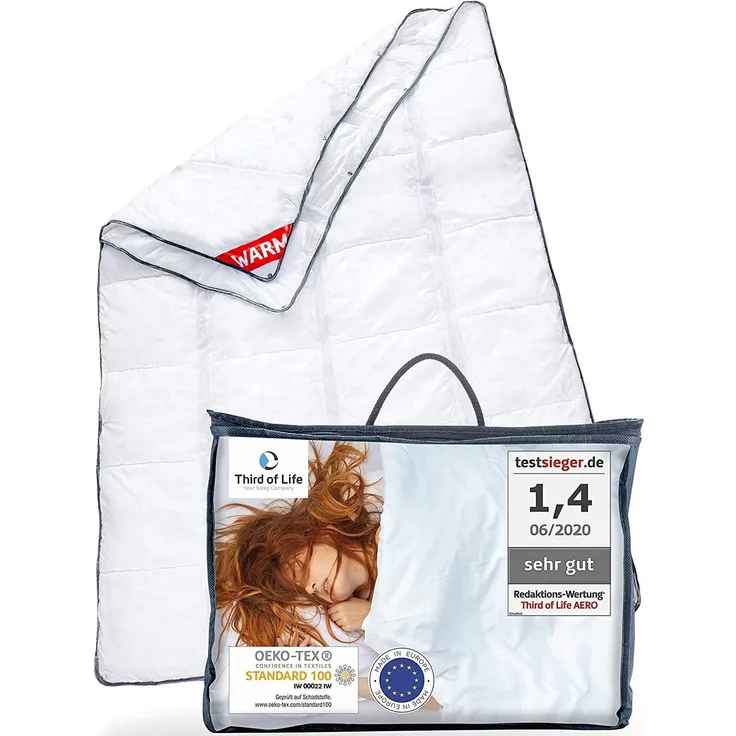 AERO ActiveClima Bettdecke Mono 155 x 220 cm mit Fußteil