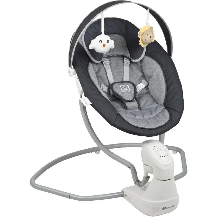 BabyGo Elektrische Babyschaukel Cuddly Anthrazit