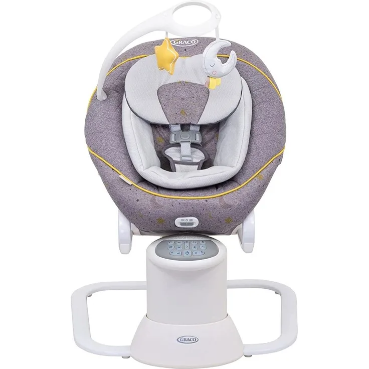 Graco All Ways Stargazer Wiege, tragbare 2-in-1-Babywippe (ab Geburt bis circa 9 Monate, 0–9 kg), mit Vibrationsfunktion und einstellbarer Wiegegeschwindigkeit
