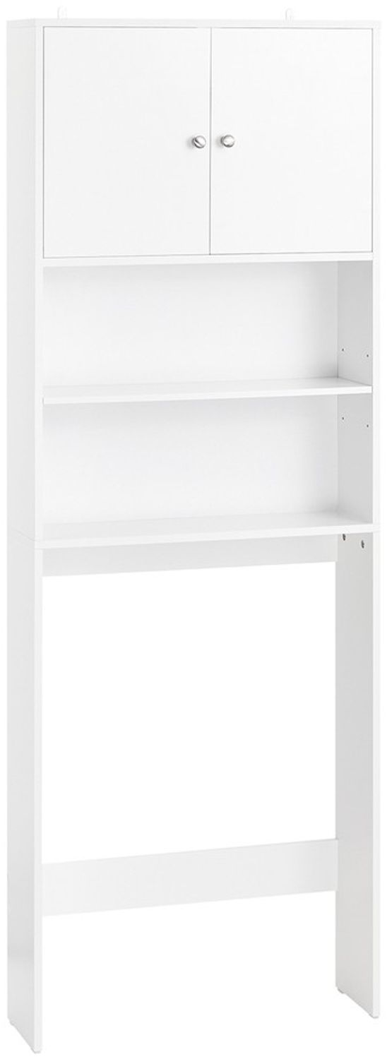 SoBuy BZR165-W Badezimmer-Hochschrank, MDF, Lackiert, Weiß, 65 x 182 x 20 cm