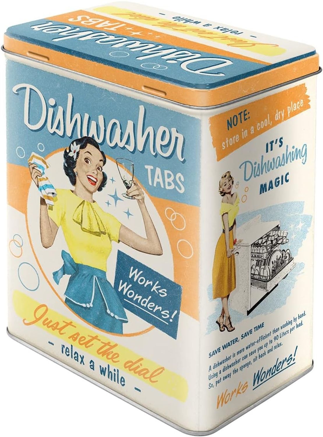 Nostalgic-Art Vorratsdose Metall Kaffeedose Blechdose Müslidose -Dishwasher Tabs
