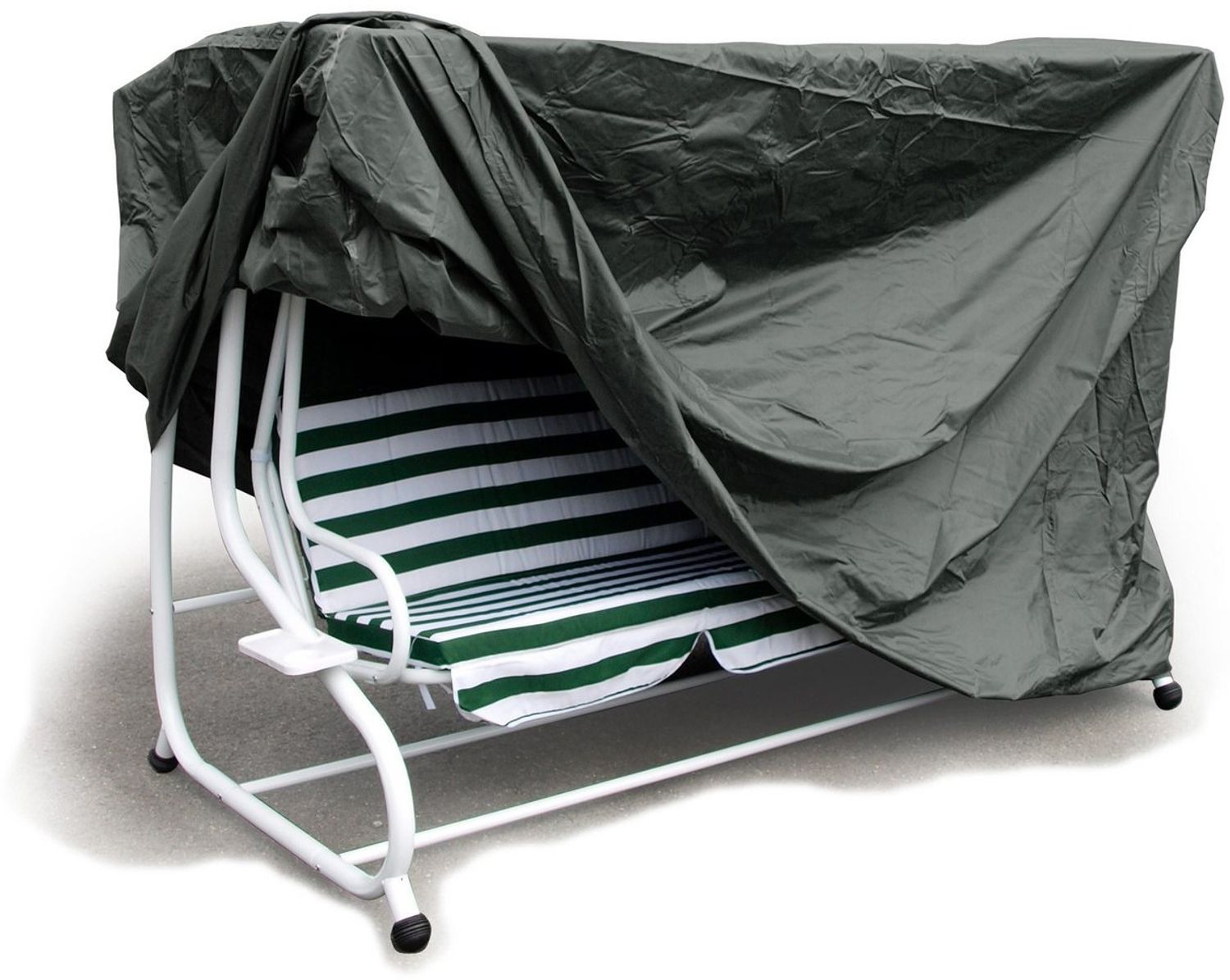 TPFGarden Hollywoodschaukelersatzdach LITTLEHAMPTON, (Schutzhülle für große 4-sitzer Hollywoodschaukel, 1-tlg, XXL-Abdeckhülle aus PE in grauer Farbe), Abdeckhaube - Maße (BxTxH): 250x150x160 cm