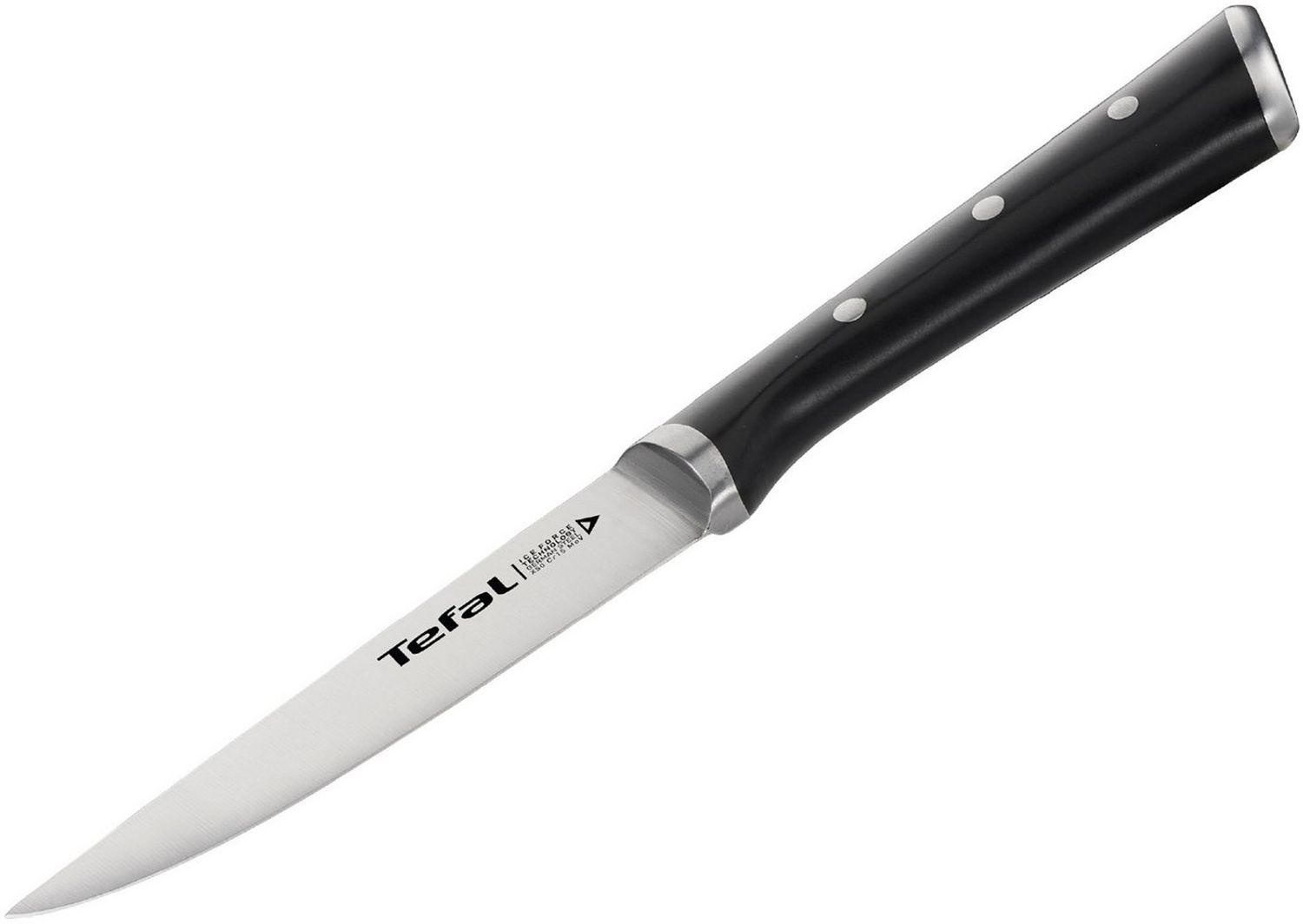 Tefal 'K23209 Ice Force' Universalmesser, Edelstahl schwarz, 11 cm