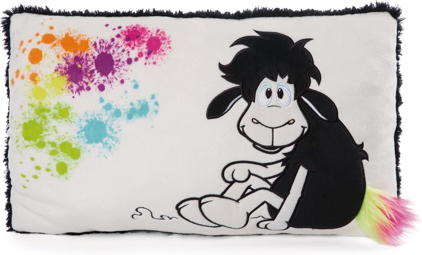 Nici Kopfkissen 48254 - Schwarzes Schaf Jerome, 43 x 25 cm