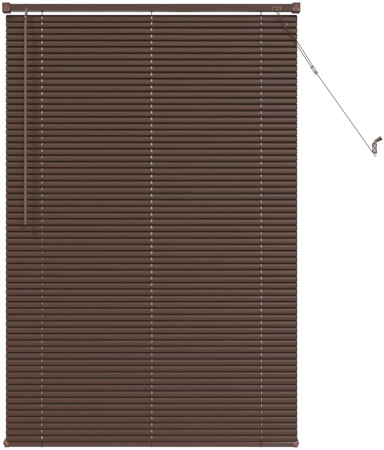 vidaXL Venetianer Jalousie Dunkelbraun mit Muster 150x100 cm PVC 42003790