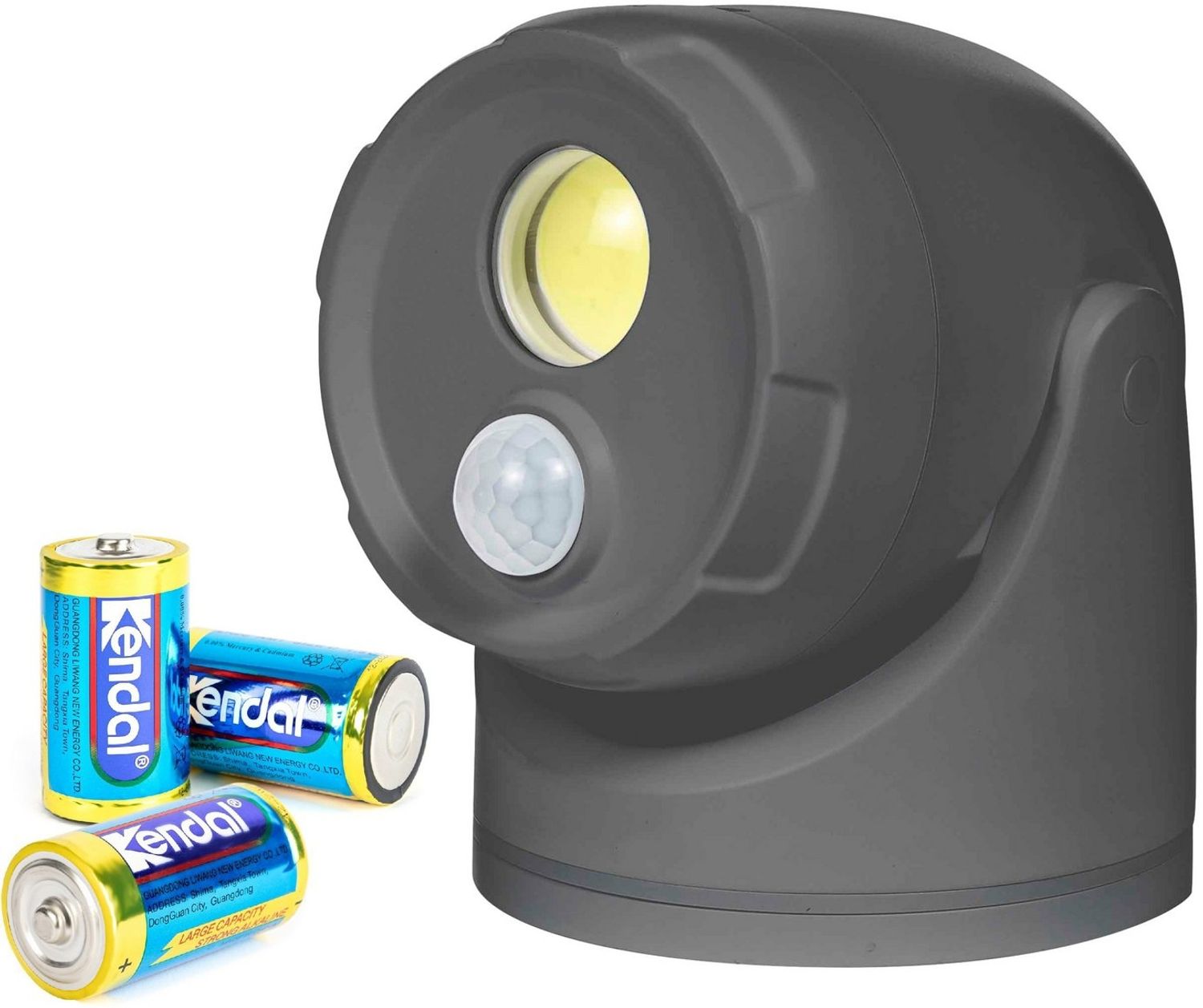 Northpoint LED Wandstrahler LED Batterie Spot Strahler Flutlicht Bewegungsmelder inkl. D-Batterien