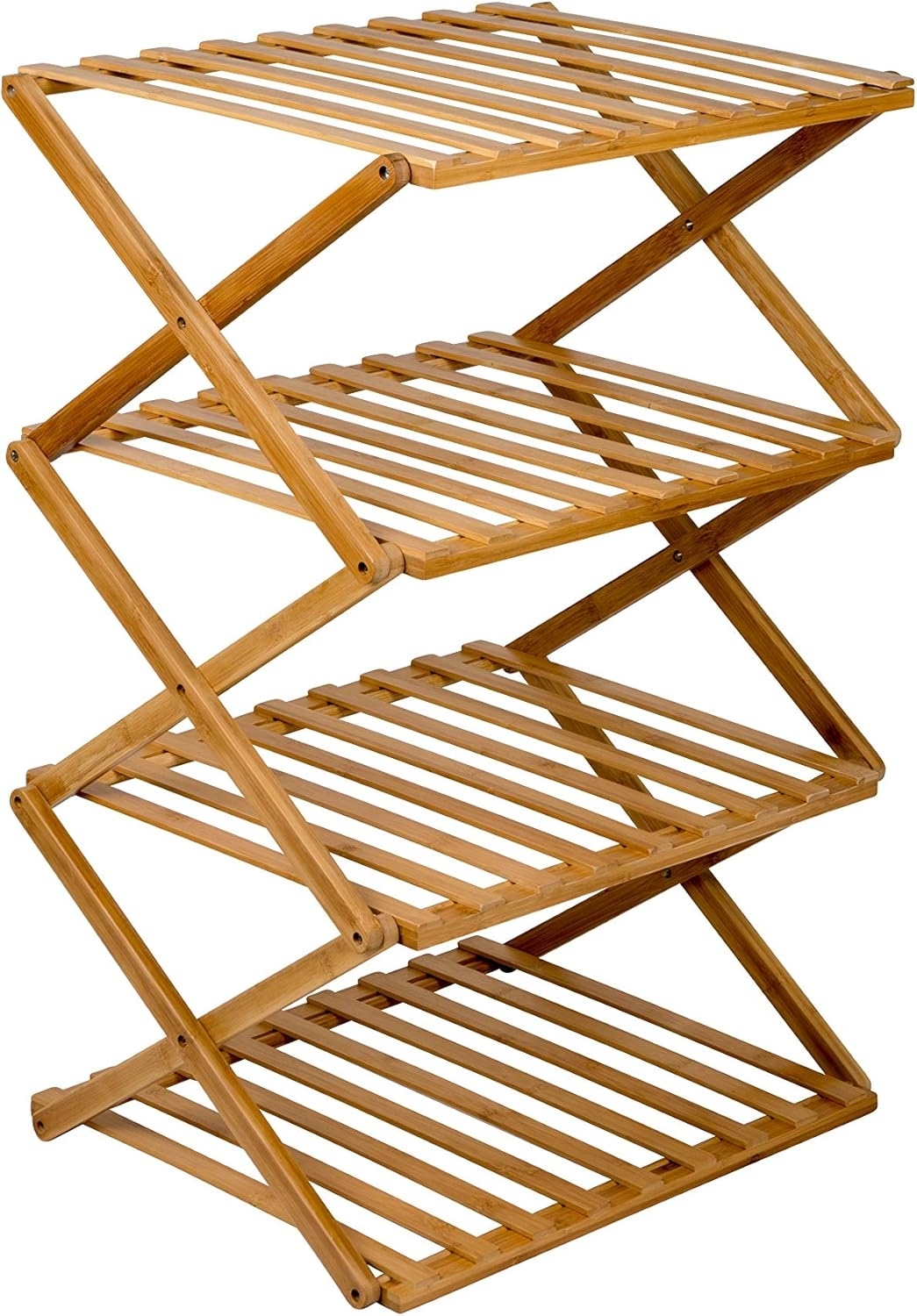 Bo-Camp Stoffschrank Camping Regal Fitzroy Faltschrank Faltregal Möbel Bambus Holz Faltbar