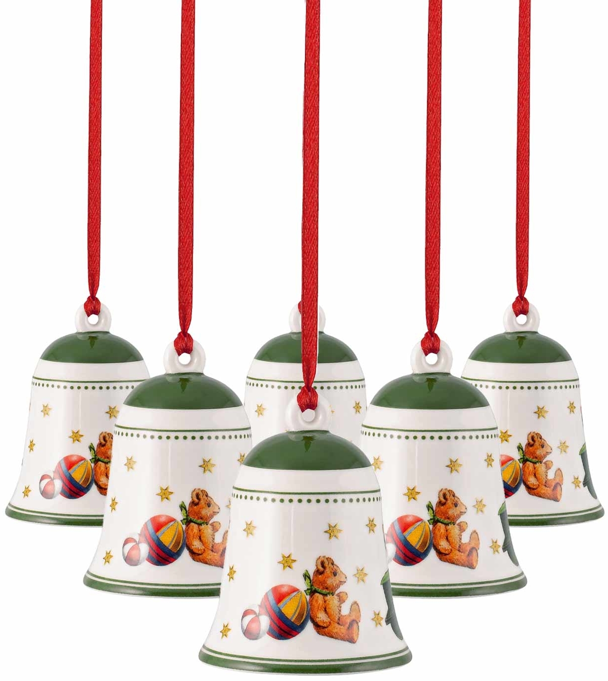 Villeroy & Boch My Christmas Tree Glocke Spielzeug ø 5,4 cm 6er Set - grün