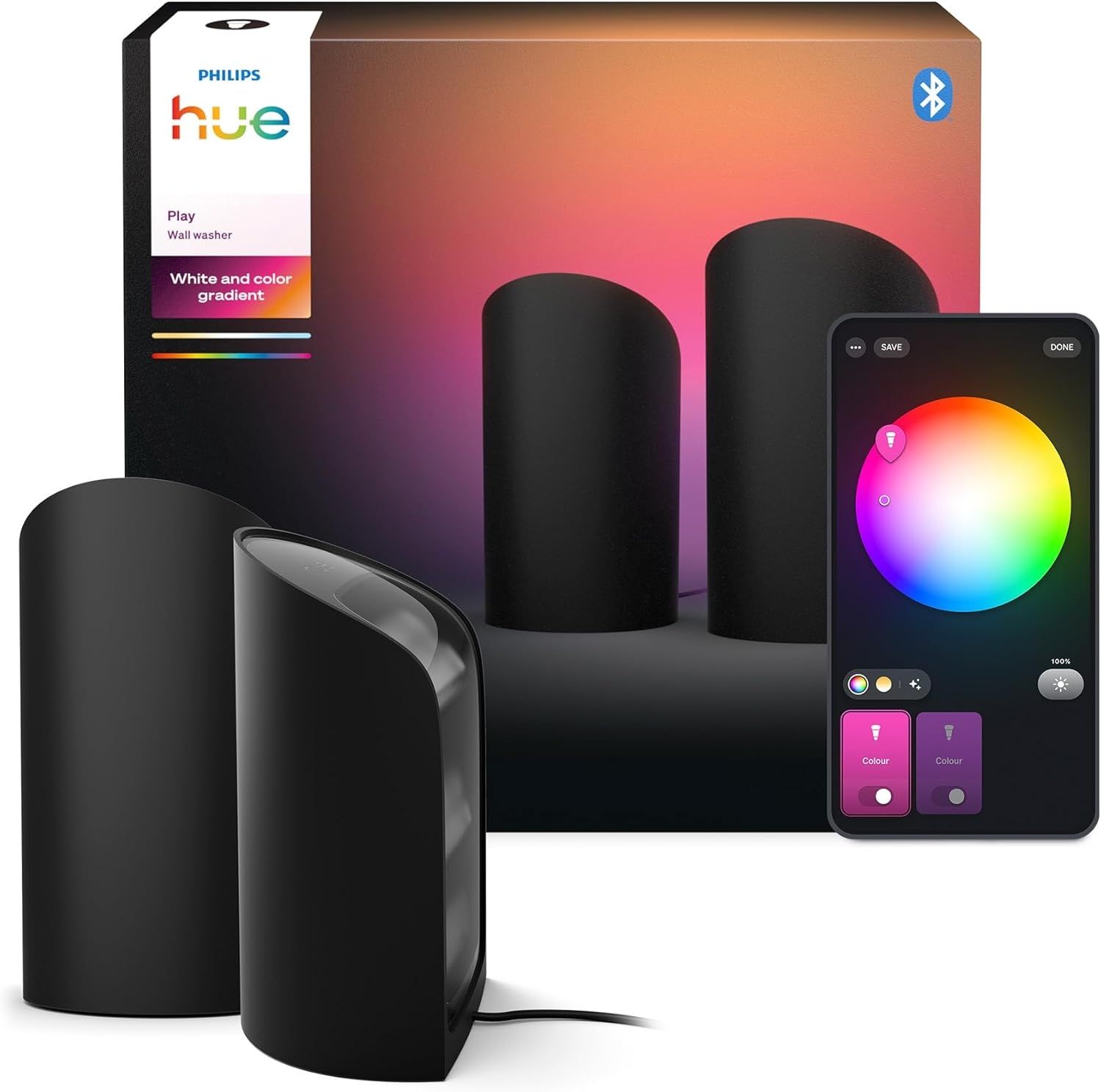 Philips Hue Play wall washer Leuchte 2-pack black EU/UK