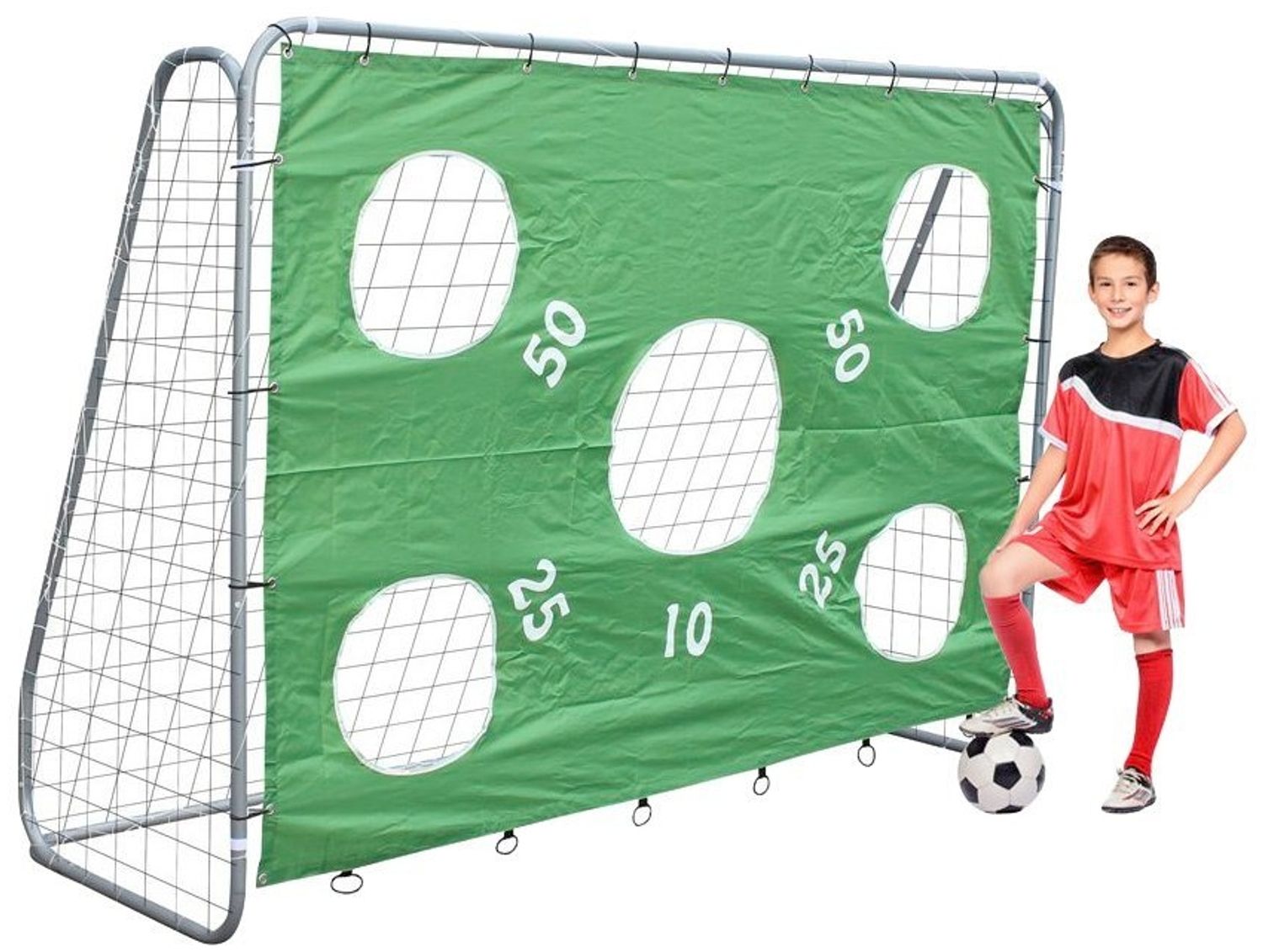 Best Sporting Fußballtor, BxLxH: 240 x 85 x 170 cm, mit Torwand