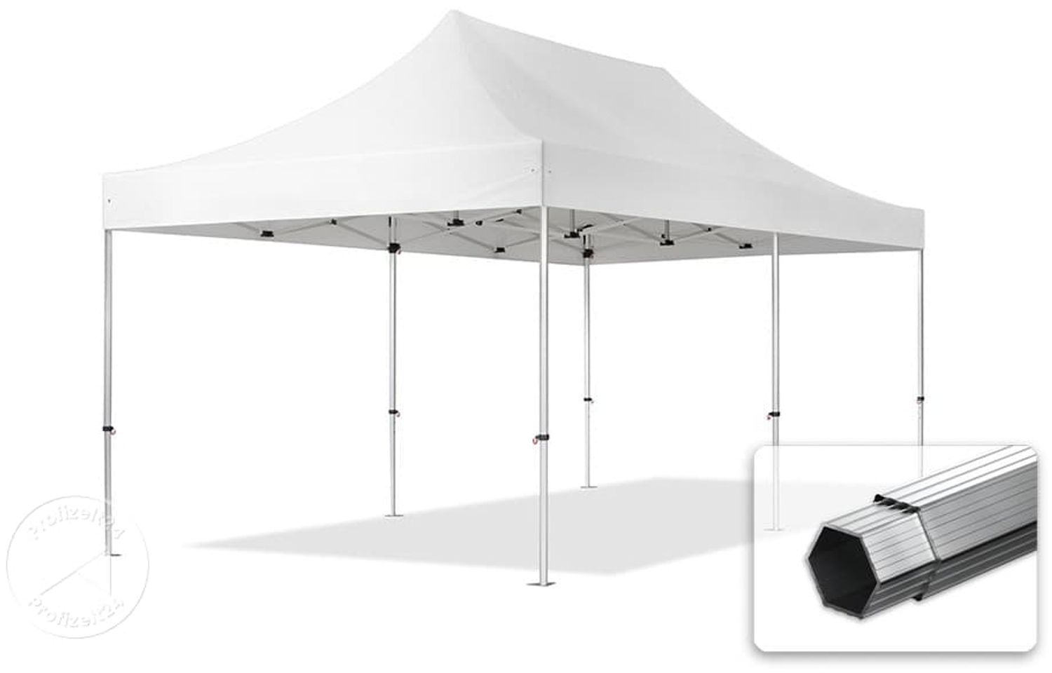 3x6 m Faltpavillon PROFESSIONAL Alu 40mm, weiß