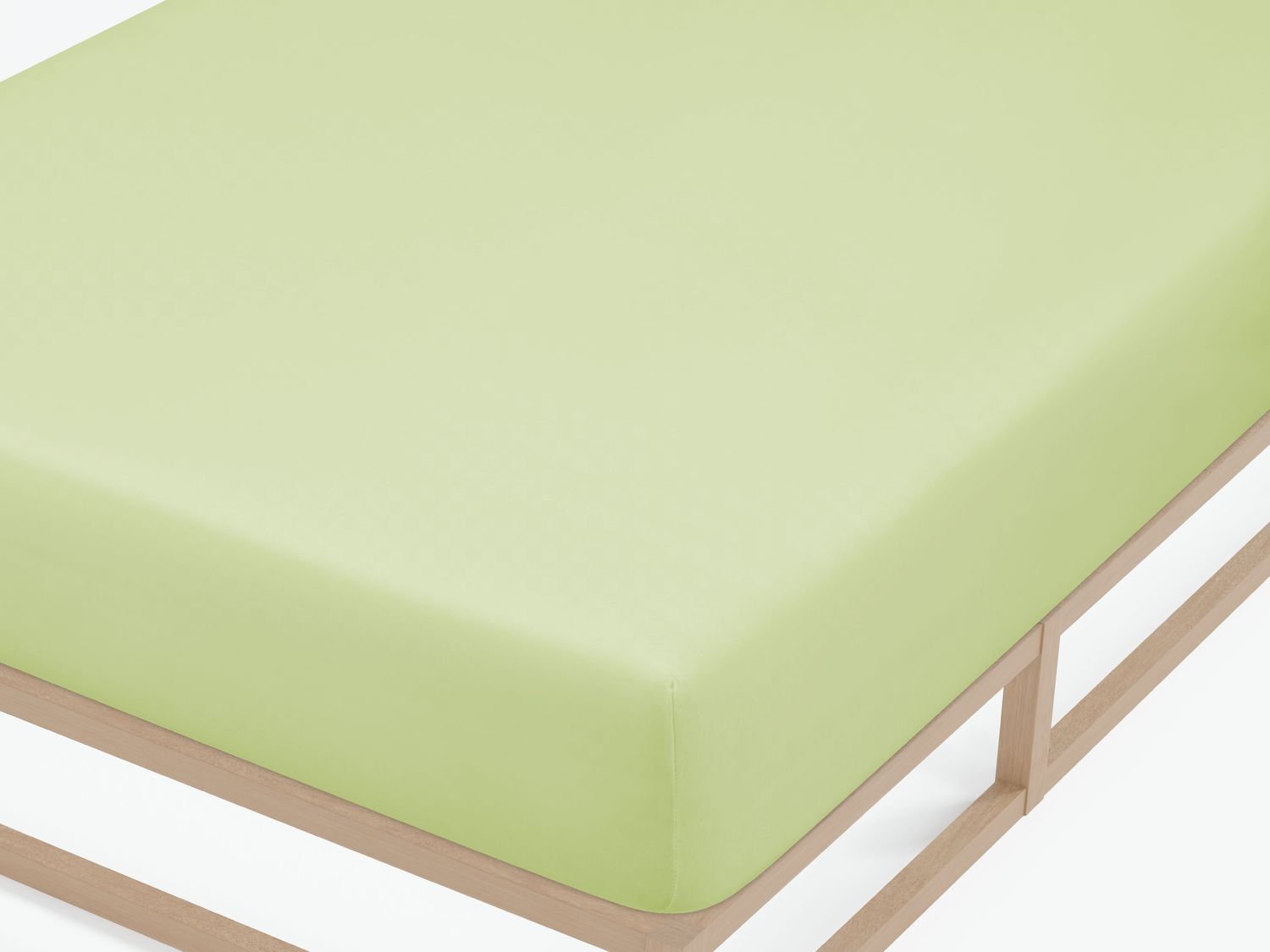 biberna Feinjersey-Spannbetttuch 0077144, pistaziengrün, 1x 180x200 cm - 200x200 cm